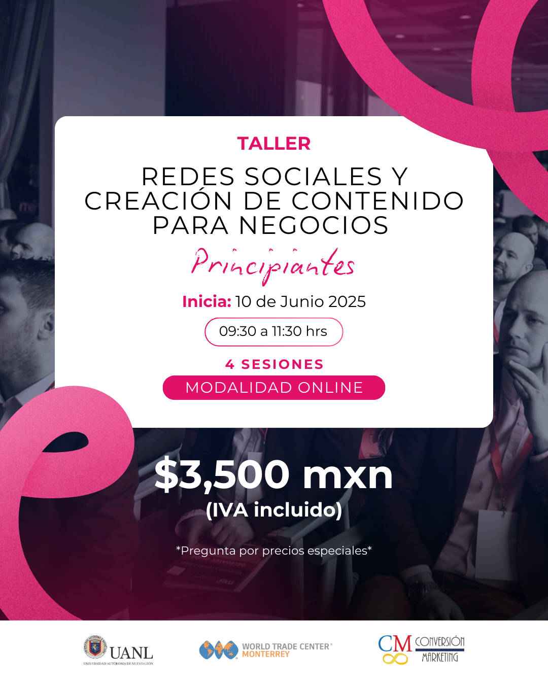 Taller: Redes Sociales y Creación de Contenido para Negocios |PRINCIPIANTES